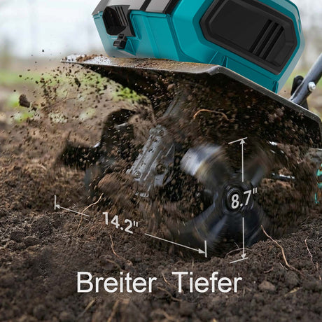 Mellif Cordless Garden Tiller for Makita (Large, NEW, Without Battery)