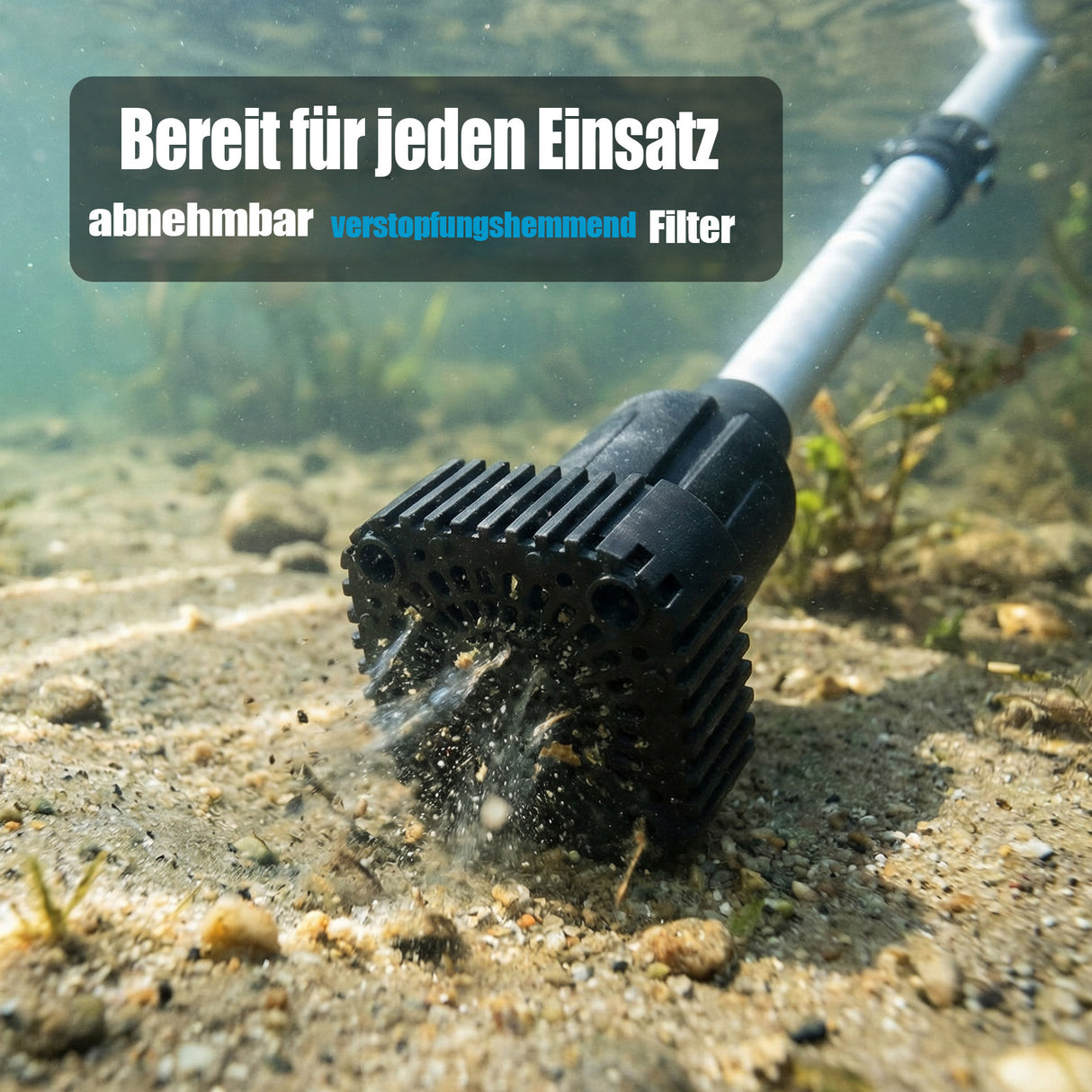 Mellif Akku Regenfasspumpe für Makita Akku 18V, Blau