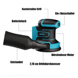 Mellif Upgrade 5-Zoll-Exzenterschleifer,Nur das Gerät, ohne Akku