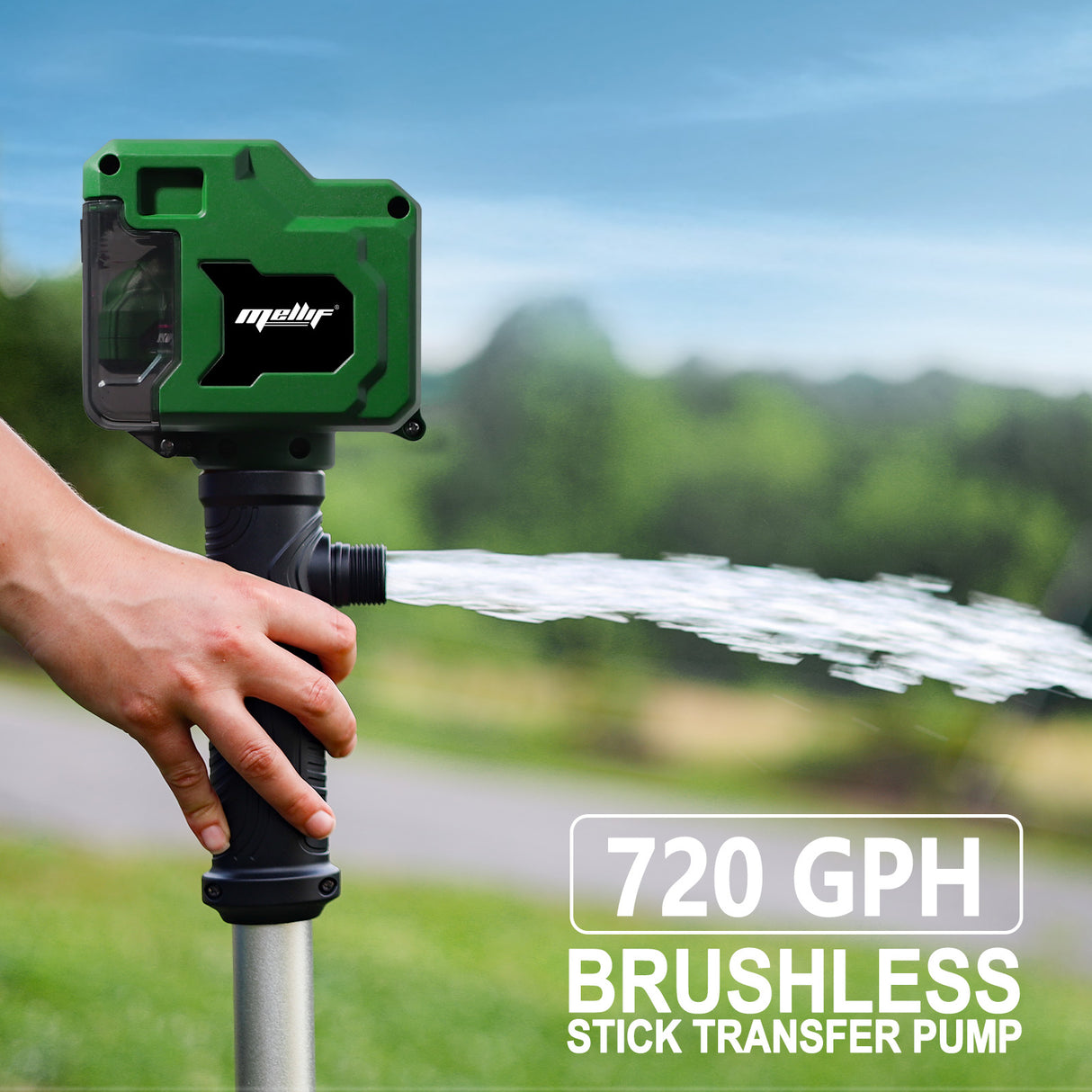 Mellif Akku Regenfasspumpe für Makita Akku 18V, grün
