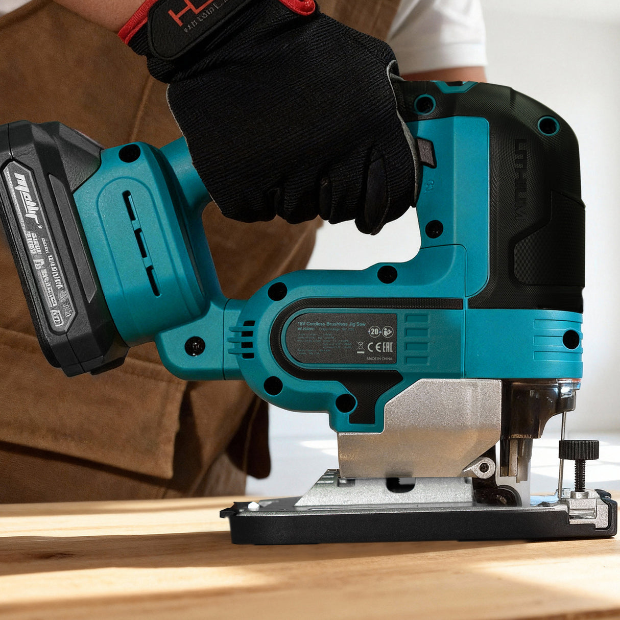 Mellif Akku-Stichsäge 18V – Kompatibel mit Makita LXT Akku, Bürstenloser Motor, Präzise Schnitte, Mit Akkuschutz, Werkzeugloser Sägeblattwechsel, Ohne Akku & Ladegerät
