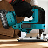 Mellif Akku-Stichsäge 18V – Kompatibel mit Makita LXT Akku, Bürstenloser Motor, Präzise Schnitte, Mit Akkuschutz, Werkzeugloser Sägeblattwechsel, Ohne Akku & Ladegerät