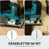 Mellif Akku-Stichsäge 18V – Kompatibel mit Makita LXT Akku, Bürstenloser Motor, Präzise Schnitte, Mit Akkuschutz, Werkzeugloser Sägeblattwechsel, Ohne Akku & Ladegerät
