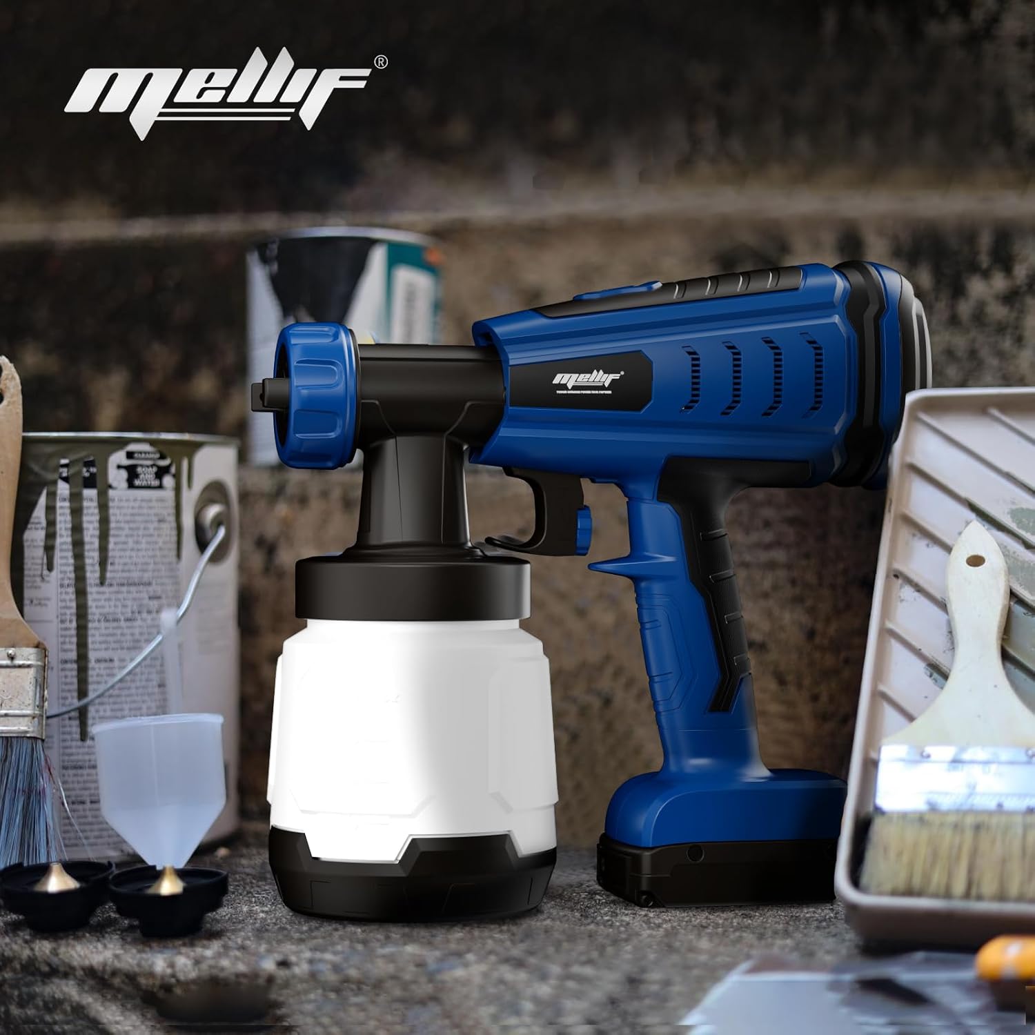 Mellif battery paint spray system for Bosch professional 18V