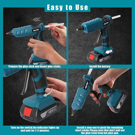 Mellif hot glue gun for Bosch Professional battery 