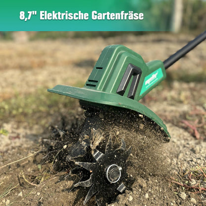 Mellif/Makita Akku Gartenfräse für Makita Akku 18V, elektrische Motorhacke mit 22cm