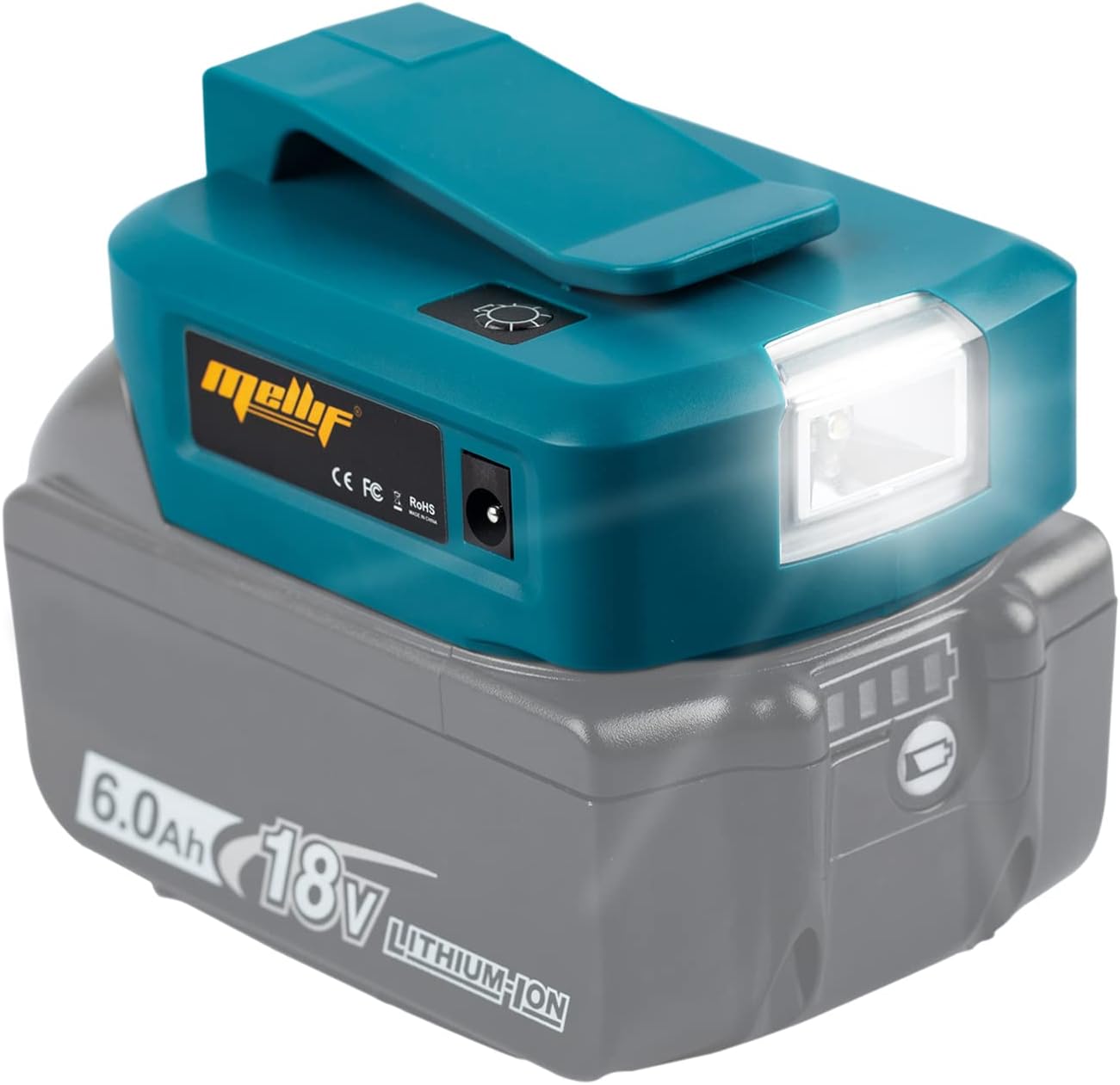 Mellif USB Adapter für Makita Akku 18V