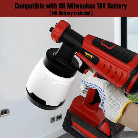 Mellif battery paint spray system for Milwaukee battery 18V